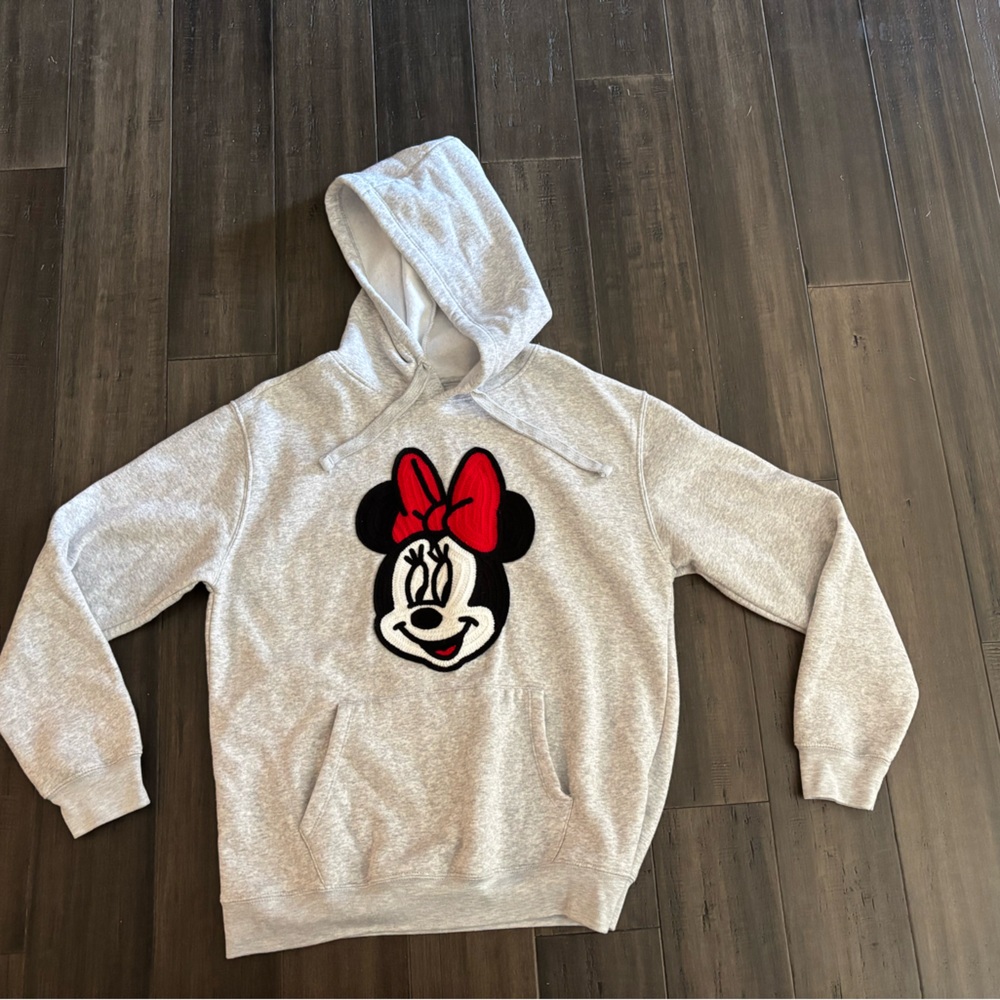 Disney Minnie Mouse Heather Grey Hoodie